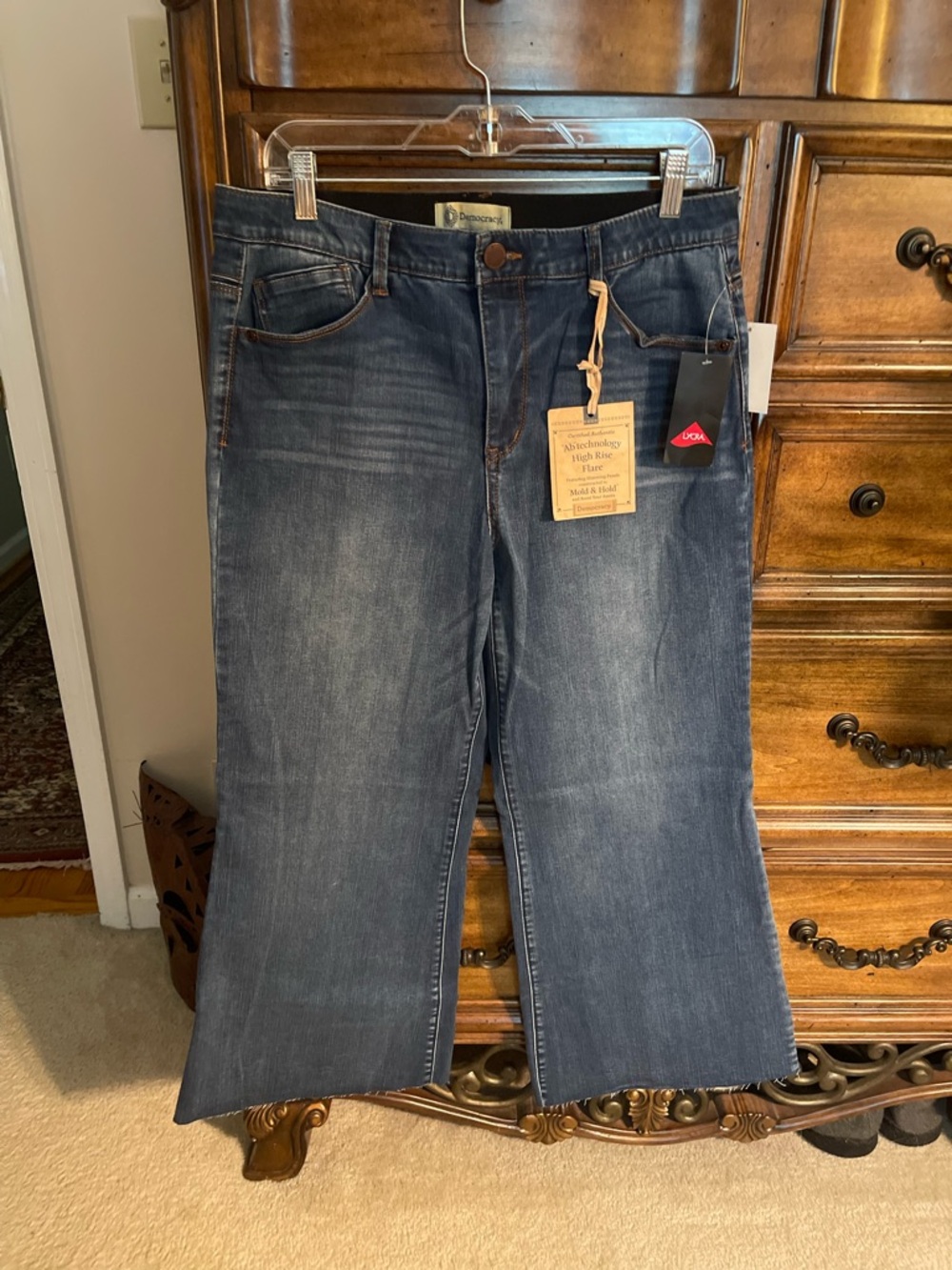 Democracy Dark Blue Wide Leg High-Rise Jeans
